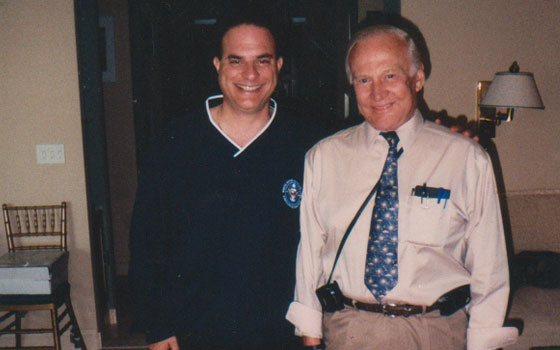 With Apollo 11 astronaut Buzz Aldrin - invited guest at his home to discuss new marketing & licensing opportunities - 2007