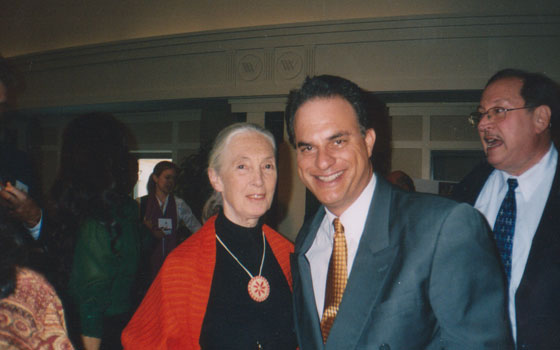 With Jane Goodall - invited guest/participant at Children Uniting Nations Conference - Washington, D.C. - 2007