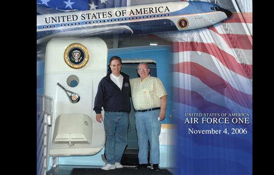 Aboard Air Force One with former White House visiting chef - 2006