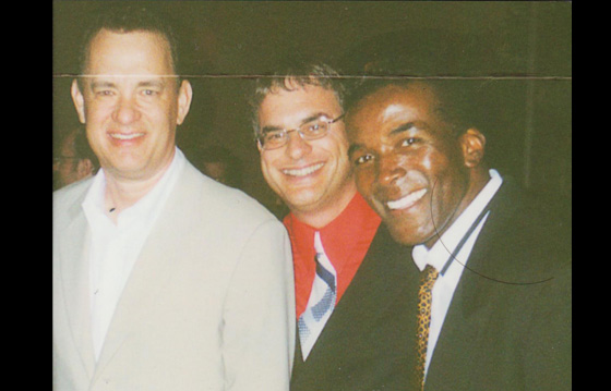 With Tom Hanks and acclaimed songwriter/composer Howard McCray - Hollywood film premiere of Lady Killers - 2004