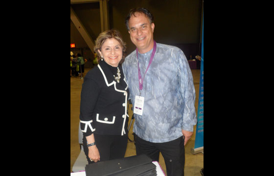 With longtime acquaintance and super lawyer Gloria Allred - California Women's Conference - 2012