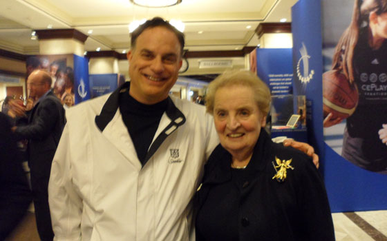 With Madeleine Albright, former U.N. Ambassador and Secretary of State - Clinton Global Initiative conference - 2011
